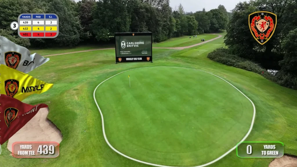 Digital golf sponsorship branding – Skyline Golf flyover