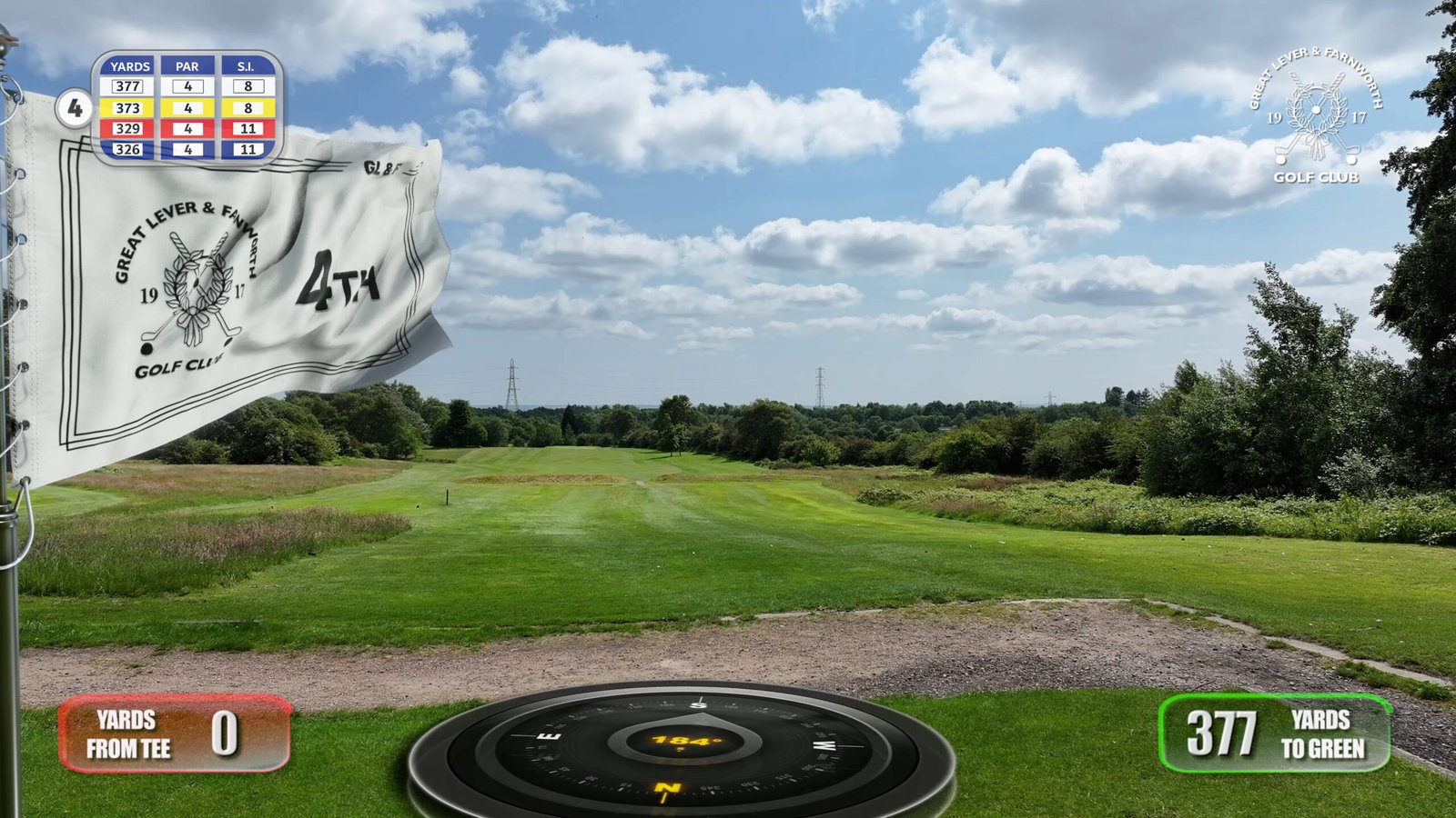 View from 4th tee at Great Lever & Farnworth Golf Club