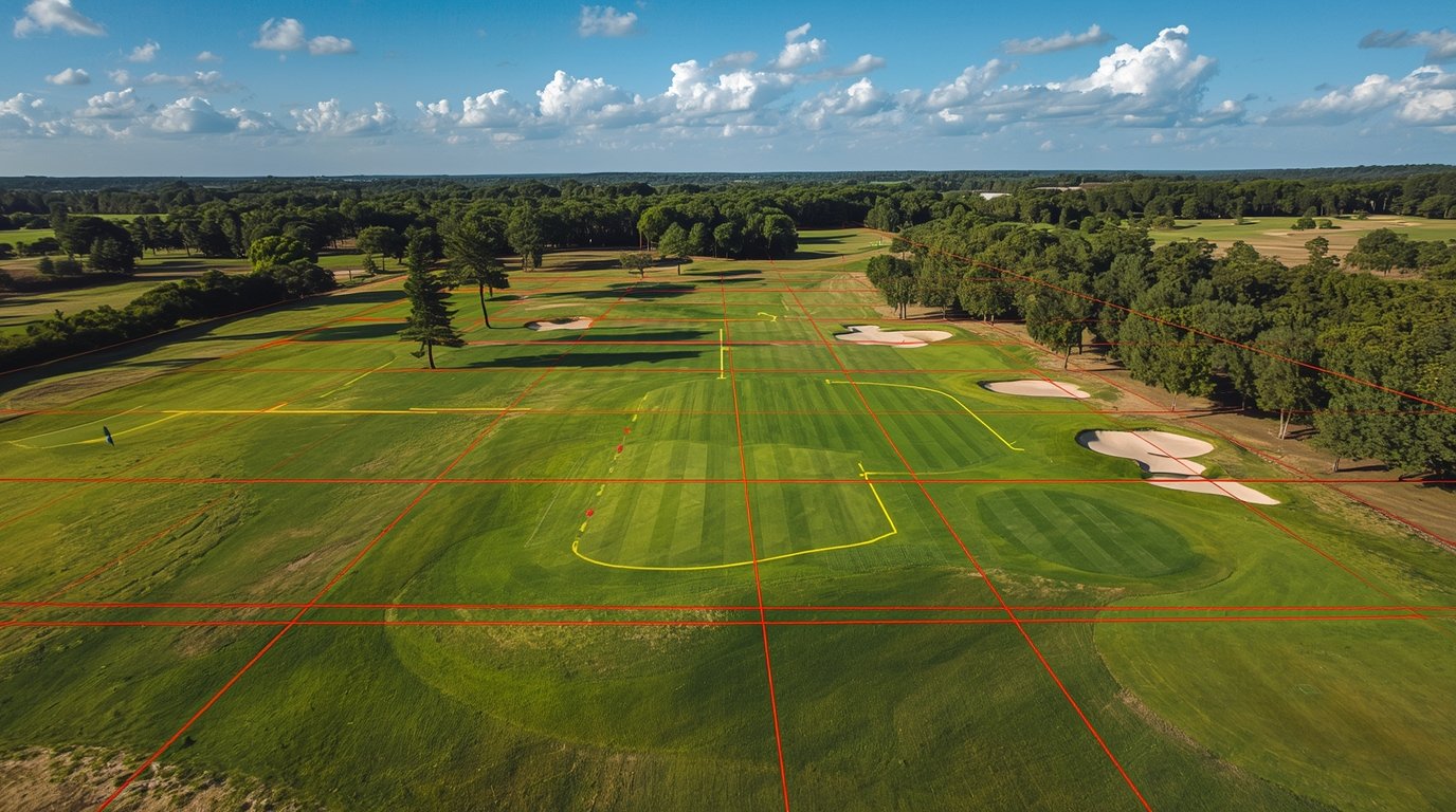 Course management team assessing development work